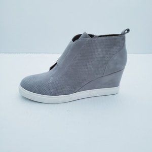 Linea Paolo Felicia Wedge High Top Suede  Sneakers Shoes